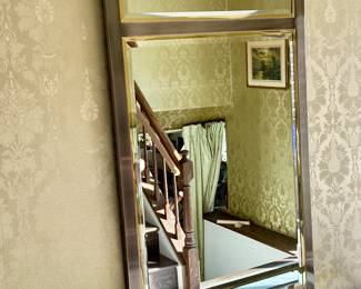 Chrome and Brass Mirror to Match Console Table Perfect fit for Elegance in your entry way