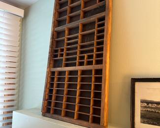 Vintage Typesetter Drawer