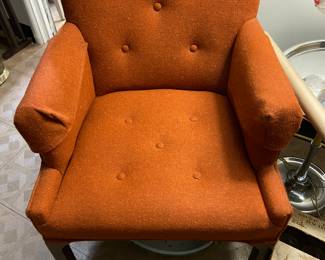 Burnt orange armchair (2 available)