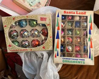 Santa land and Shiny Brite Ornaments