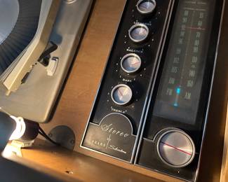 Sears Silvertone Mid-Century Stereo System, Record Player, Console