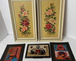Flower Prints, Vintage Thermometer More