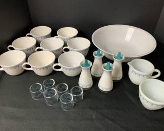 Snowflake Pattern Dishes From Corelle, Pyrex Corning