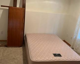 Bed with Wooden Frame