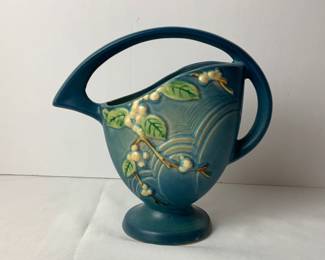 Roseville USA Snowberry Pattern Pottery Vase