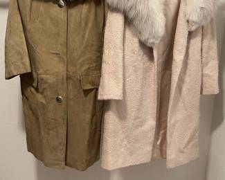 Womens Faux Fur Collared Coats