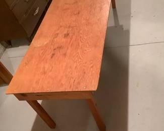 Homemade Wooden Table