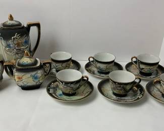  003 Japanese Uoagco China Dragonware Tea Set