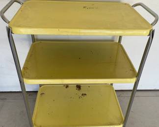 Vintage Kitchen Cart With Removable Tray