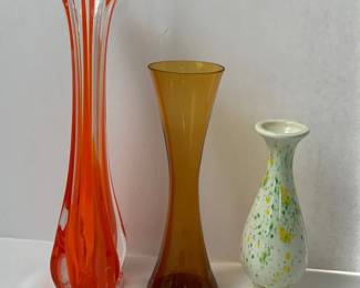 Rossini Arnart 5th Ave Hand Blown Vases  A Ceramic Vase