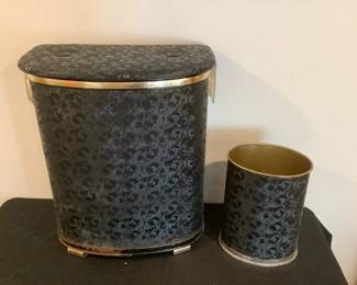 Laundry Hamper with Matching Garbage Can