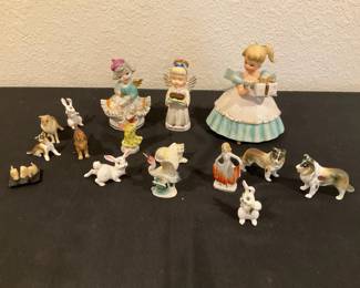 Porcelain Figurines with Miniatures