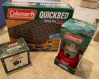 Coleman Lantern, Queen Size Air Mattress Quickpump