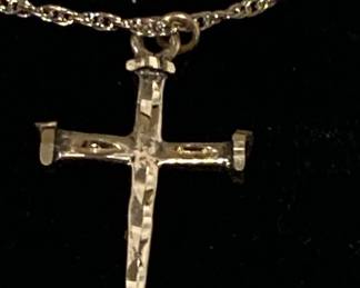 Black Hills Sterling Silver Cross Chain