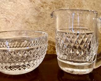 Waterford Crystal Creamer & Sugar