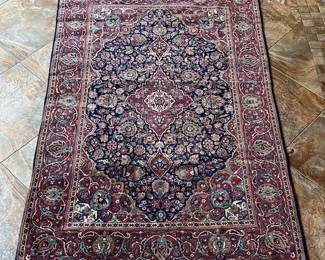 Area Rug (maroon, navy, cream)