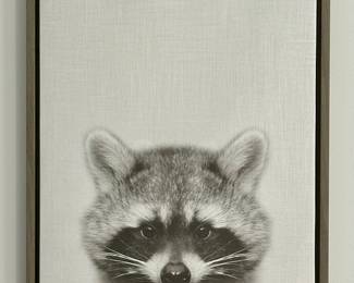 "Racoon" Stretched Canvas Print