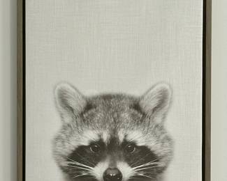 "Racoon" Stretched Canvas Print