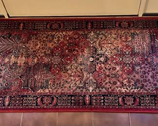 Rug (maroon, black, teal)