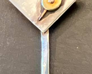 Sterling Silver Martini Pin