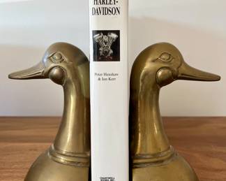 Mallard Duck Brass Bookends