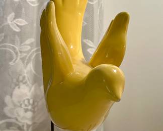 (2) Decorative Yellow Birds