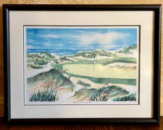 Kiawah Ocean Course - 16th Hole Watercolor, Signed