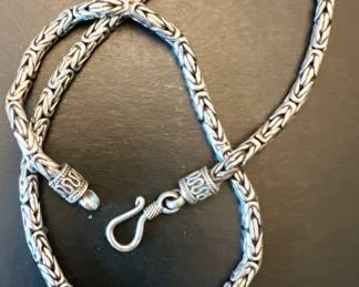 Bali Style Sterling Silver Necklace