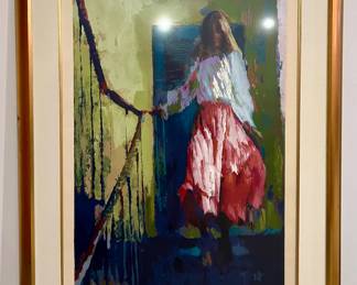 "L'Escalier" Serigraph, Signed Nicola Simbari with COA