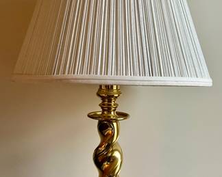 Twisted Brass Lamp