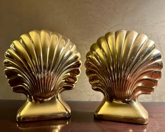 Baldwin Brass Shell Bookends