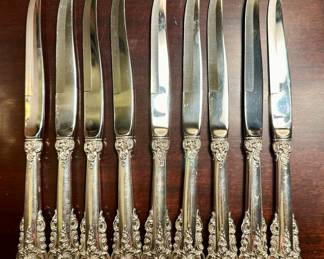 detail - Sterling Silver Steak Knives
