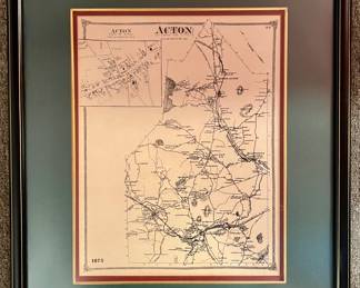 Framed Acton Map