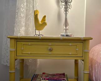 (2) Thomasville Furniture Allegro Faux Bamboo Bamboo Nightstands