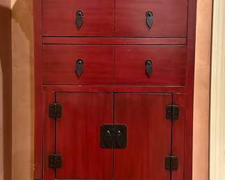 Burgundy Jewelry Chest