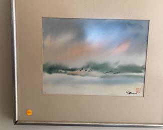 Munquan Watercolor original framed
