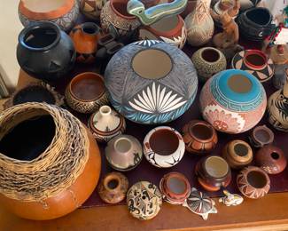 Native American Pottery Collection.  Over 50 pieces!