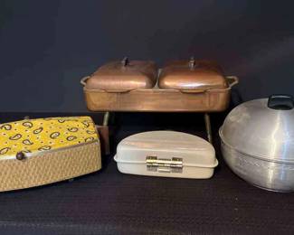 Copper and Vintage Services Pieces