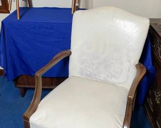 Living Room Chair and Three Stools