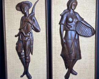 Carved Wood Wall Hangings