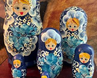 Old Russian nesting dolls