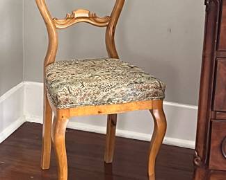 Stunning patina and recently reupholstered 
