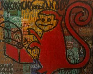 Fabulous red monkey by the famous Johnny Taylor!!!