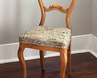 Pair of 19th C Biedermeier accent chairs