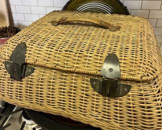 Large old wine basket
