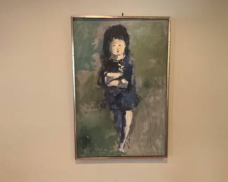 UNIQUE OIL ON CANVAS OF A GIRL