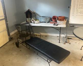 WROUGHT IRON LOUNGER