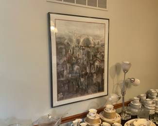 VERY NICE FRAMED PRINT OF JERUSALEM. 