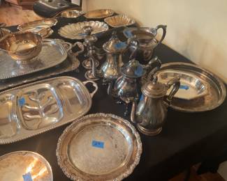 ALL SILVER PLATED WARE   NO STERLING 