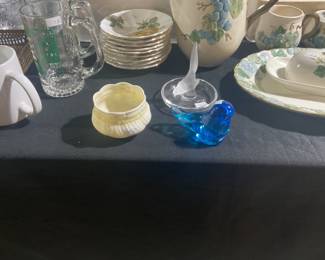 BELLEEK , LALIQUE, GLASS